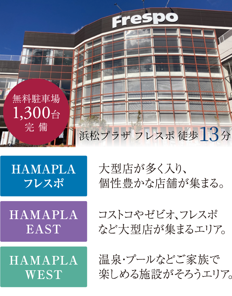 浜松プラザフレスポ 徒歩13分