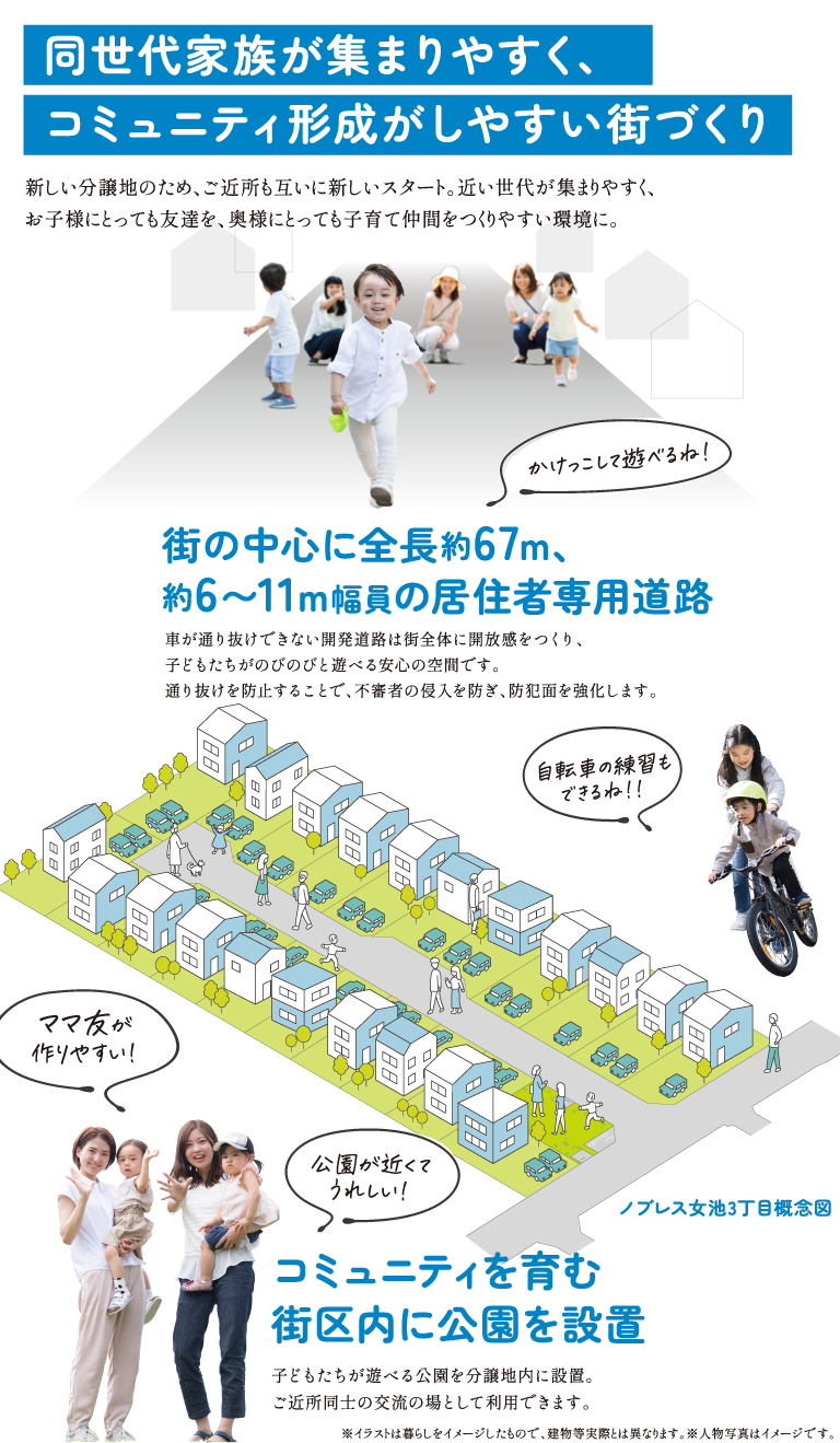 コミュニティ形成がしやすい街づくり