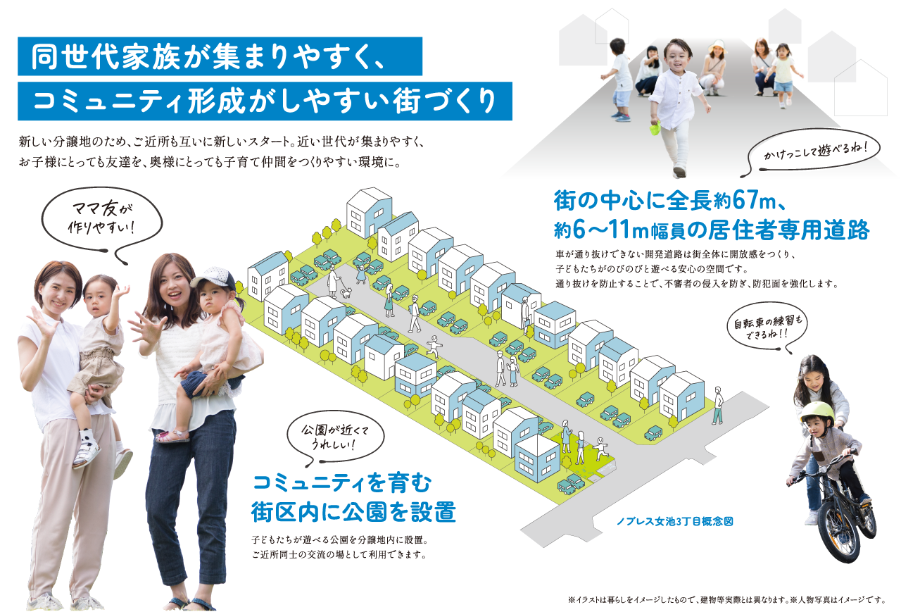 コミュニティ形成がしやすい街づくり