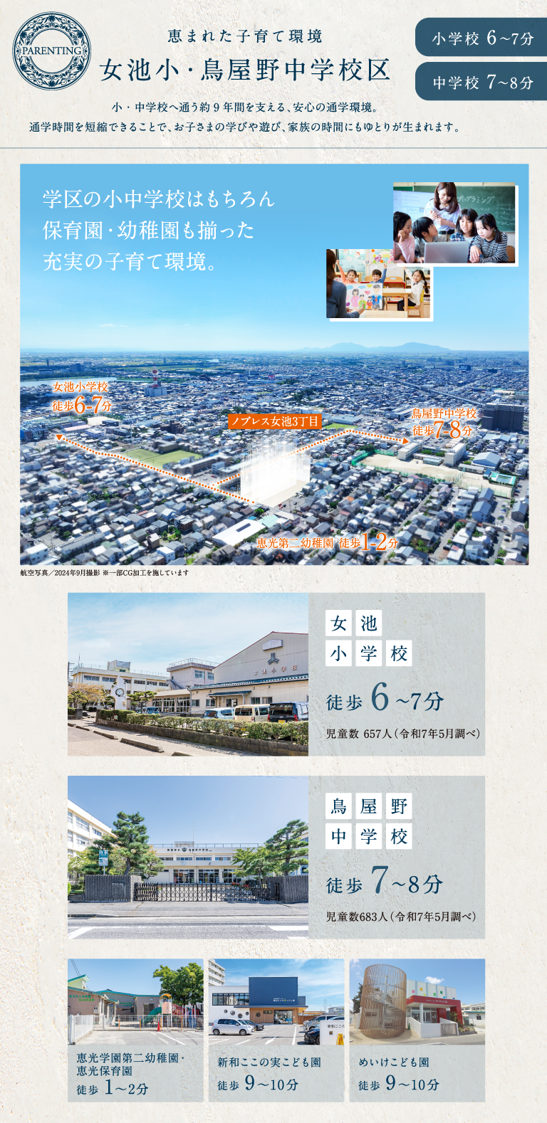 女池小・鳥屋野中学校区