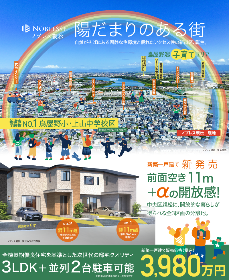 ノブレス親松。南面開放！！陽だまりのある街