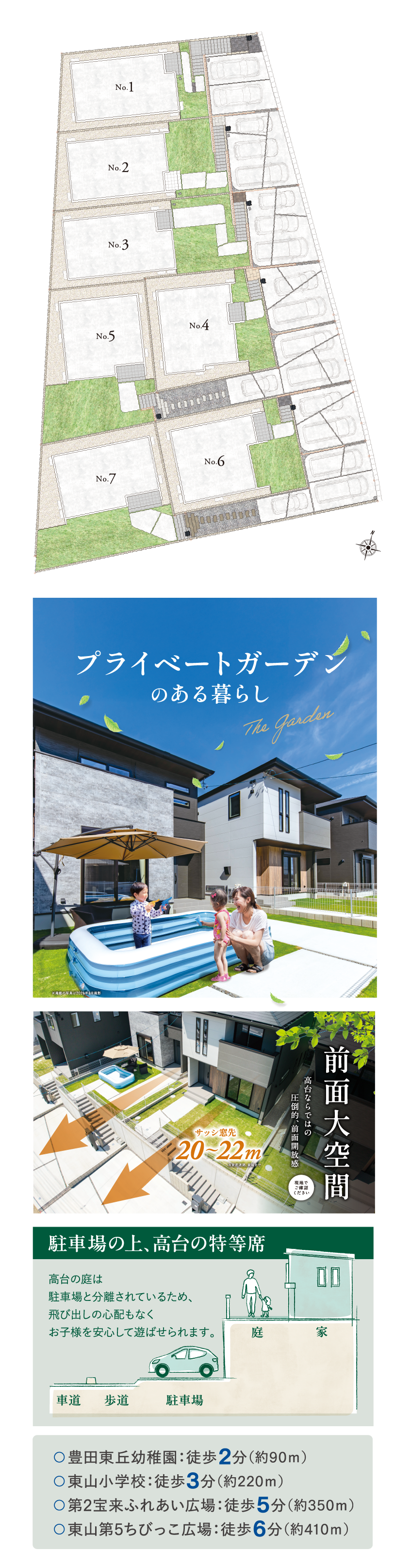 全7区画の大型分譲地誕生