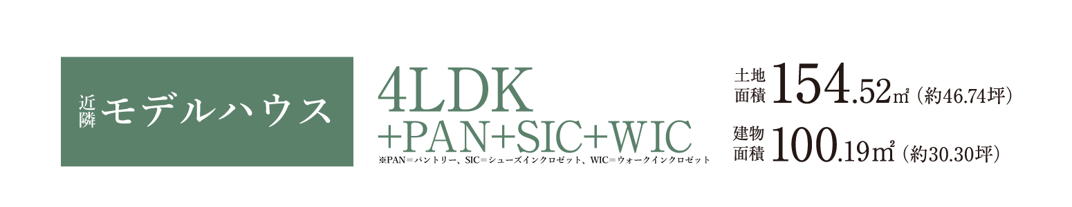 大型パントリーやランドリースペースを備えた南面プライベートガーデンのある家。