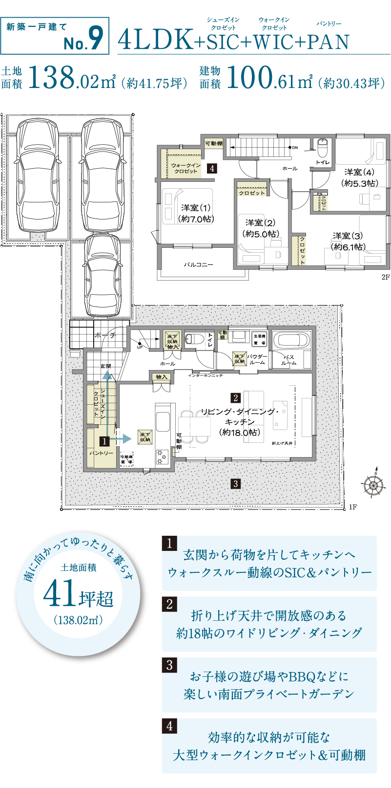 家事ラク回遊動線のある家〈SIC＆パントリー～ウォークスルー動線〉