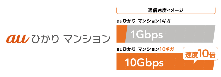 auひかり マンションギガ(10Gbps)