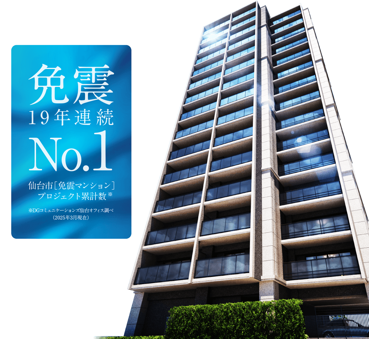 免震19年連続No.1