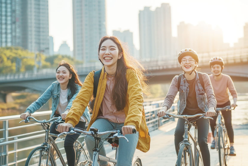「全戸分のサイクルボート」