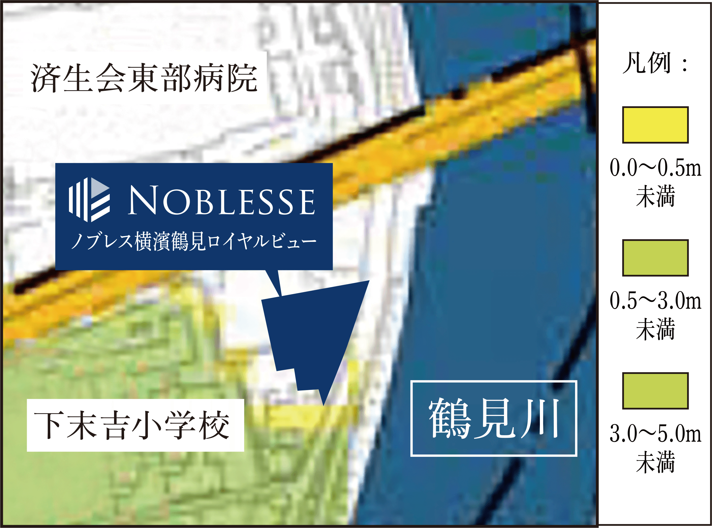 鶴見区高潮ハザードマップ
