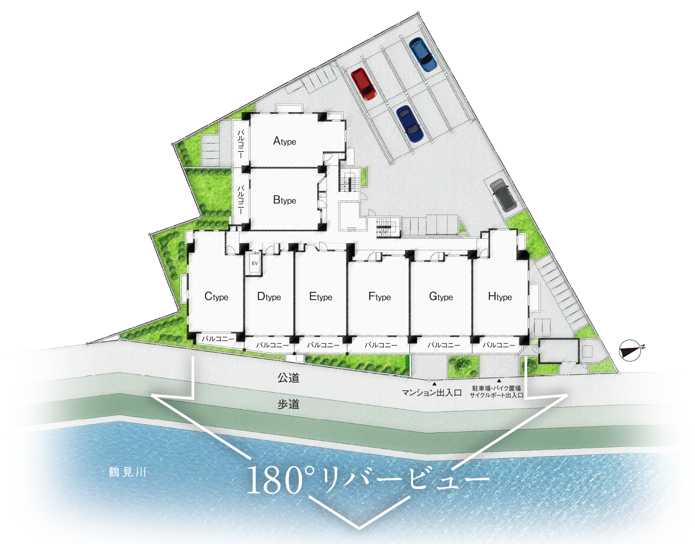 ■敷地配置図イラスト