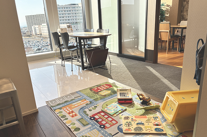 営業所キッズコーナー